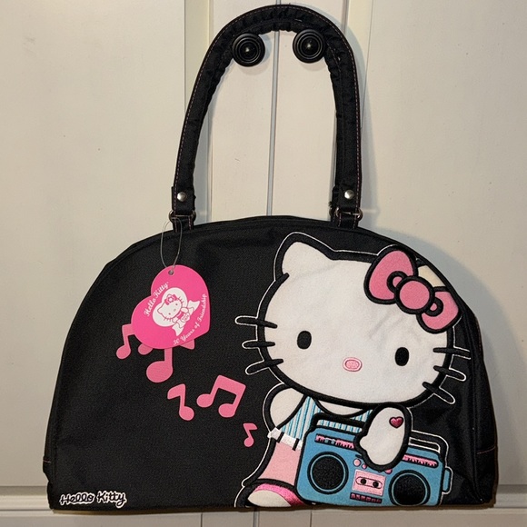 Sanrio HELLO KITTY Boston Bag Bowler Type Shoulder Bag New w/ Tags Y2K Sanrio - Picture 4 of 17